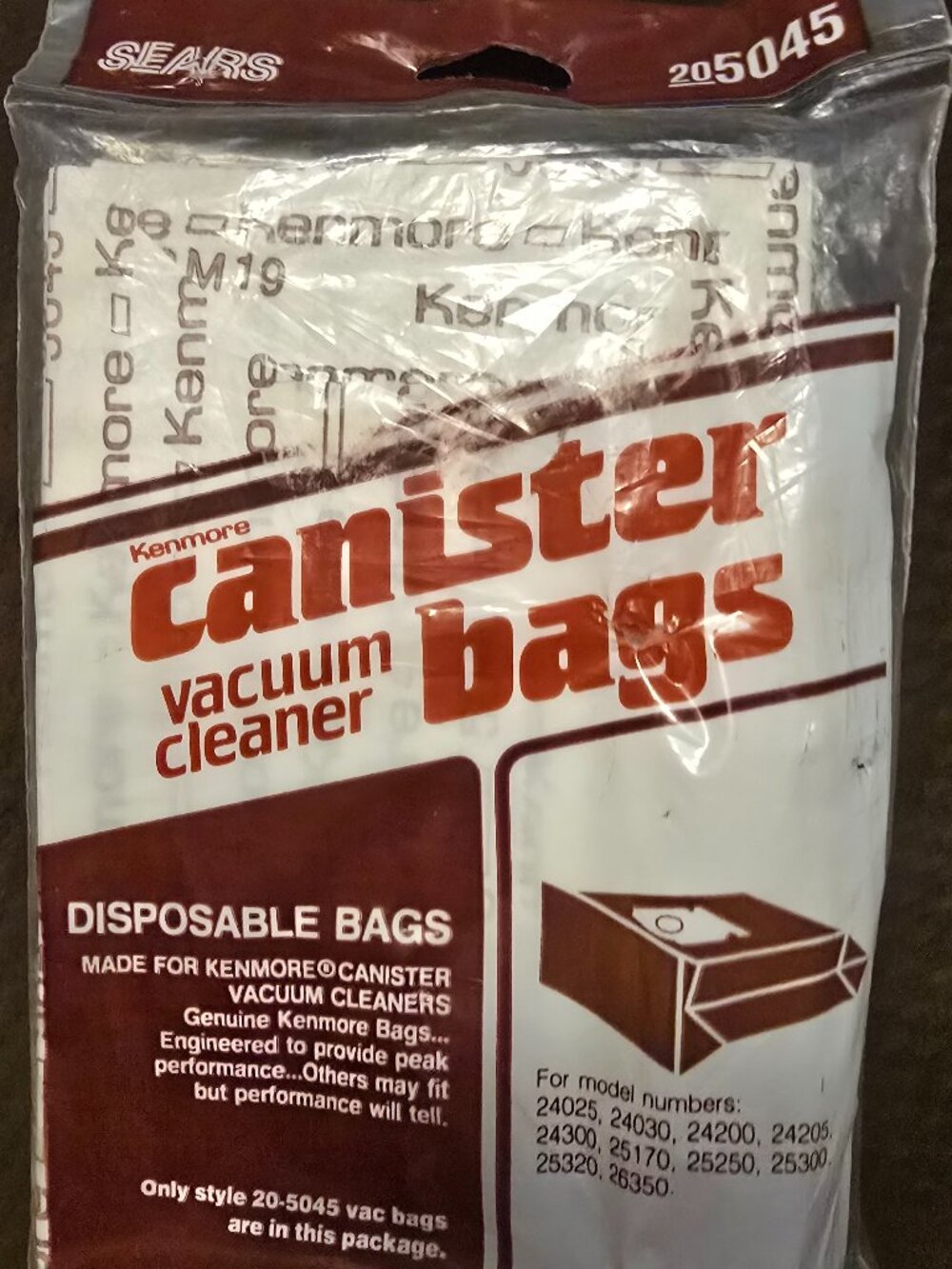 Vintage Sears Kenmore Canister Vacuum Cleaner Bags 5045 Unopened 3 Bags